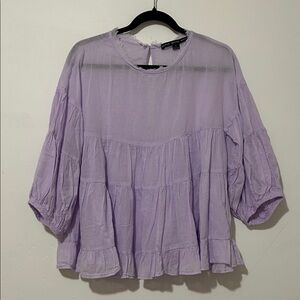 HYFVE Lavender Tiered Blouse